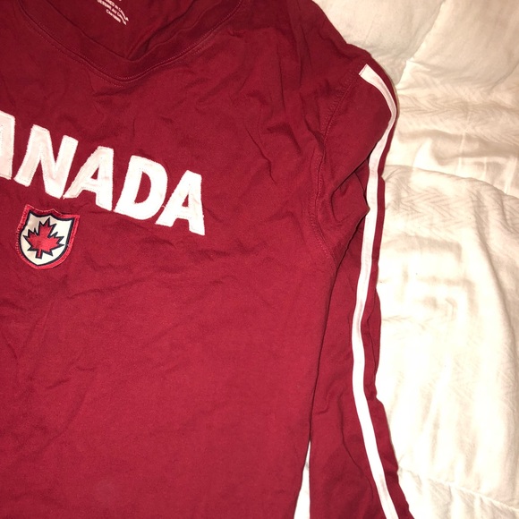 RED CANADA LONG SLEEVE (adidas like style) - Picture 2 of 4